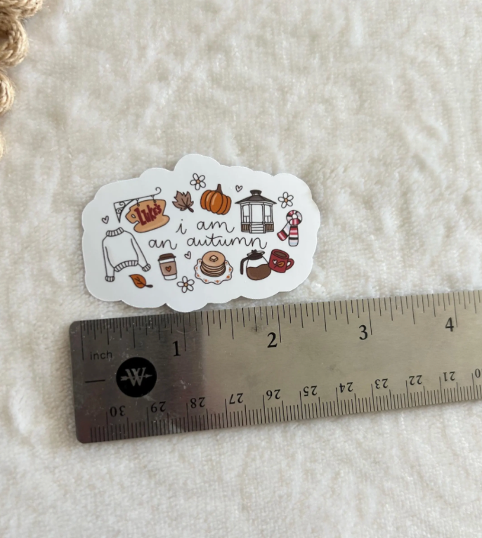 i am an autumn sticker
