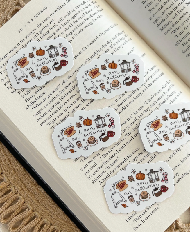 i am an autumn sticker