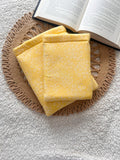 yellow ditsy floral book & kindle sleeve