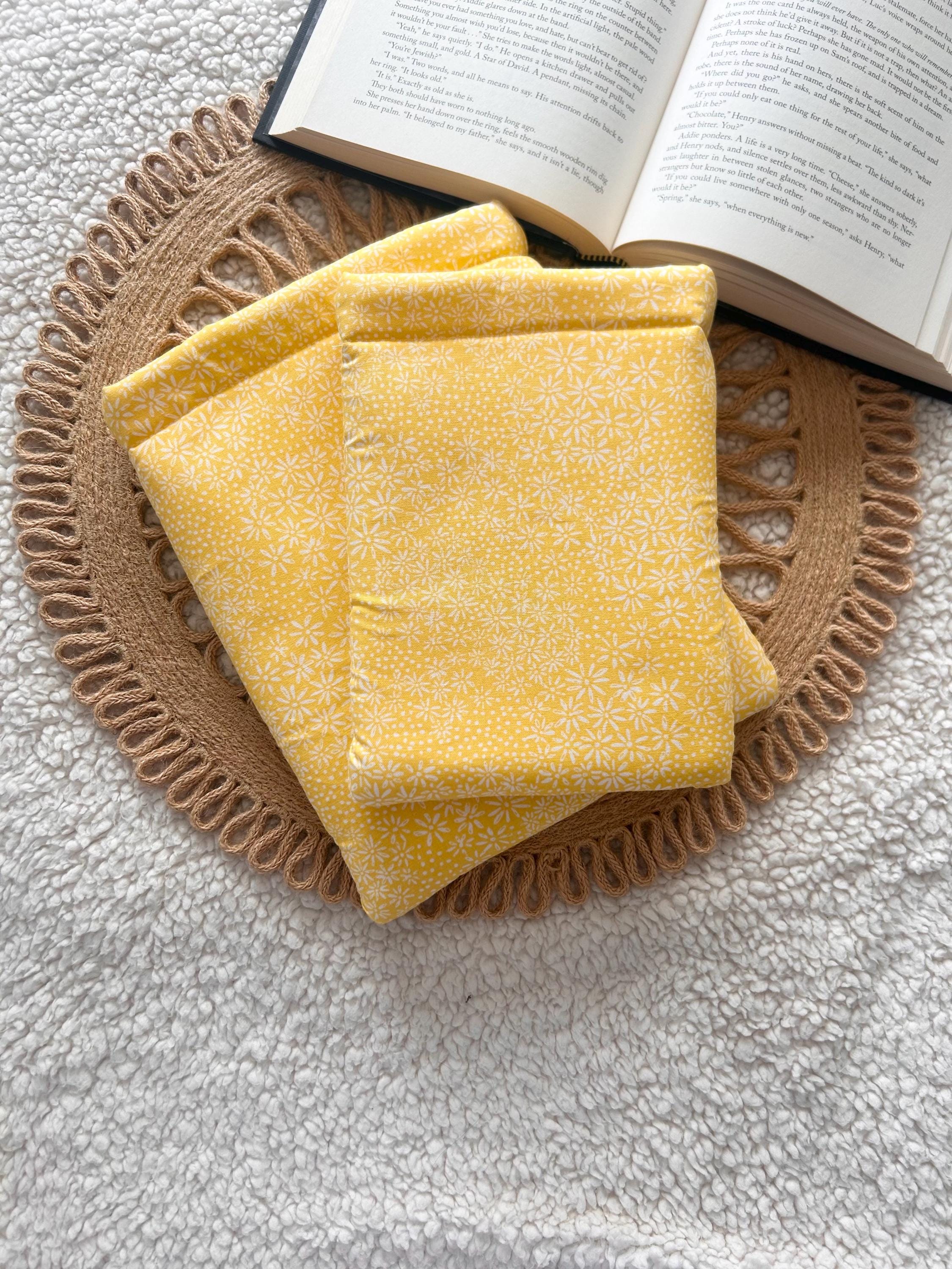 yellow ditsy floral book & kindle sleeve
