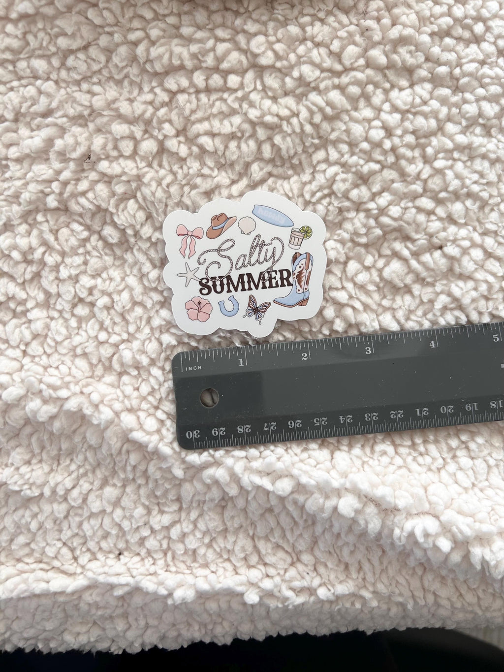 salty summer sticker