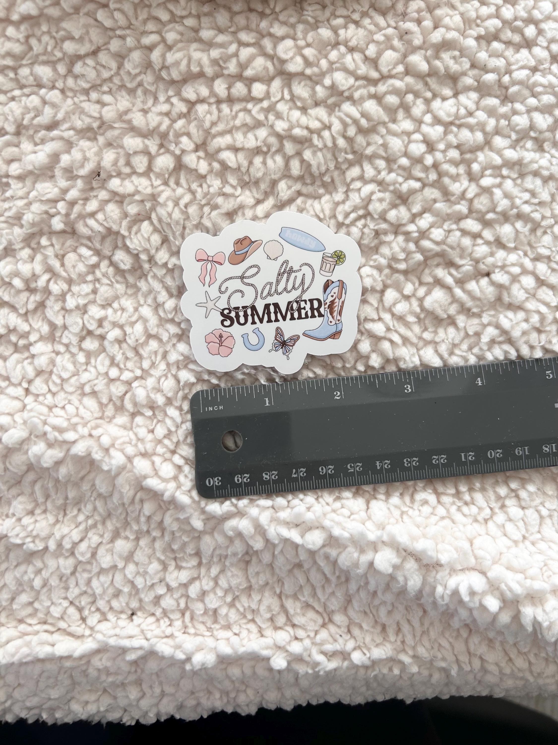 salty summer sticker