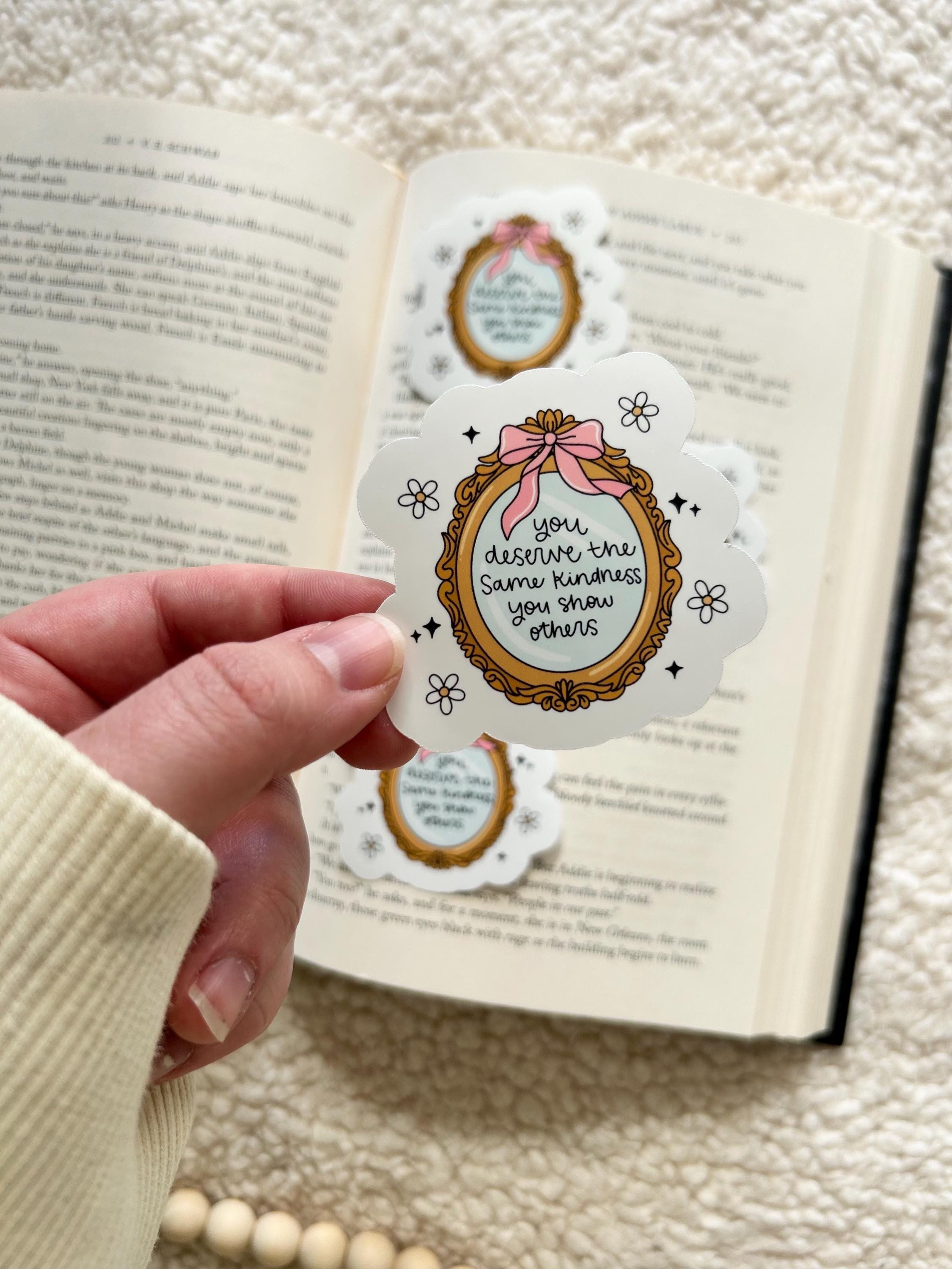 you deserve kindness sticker