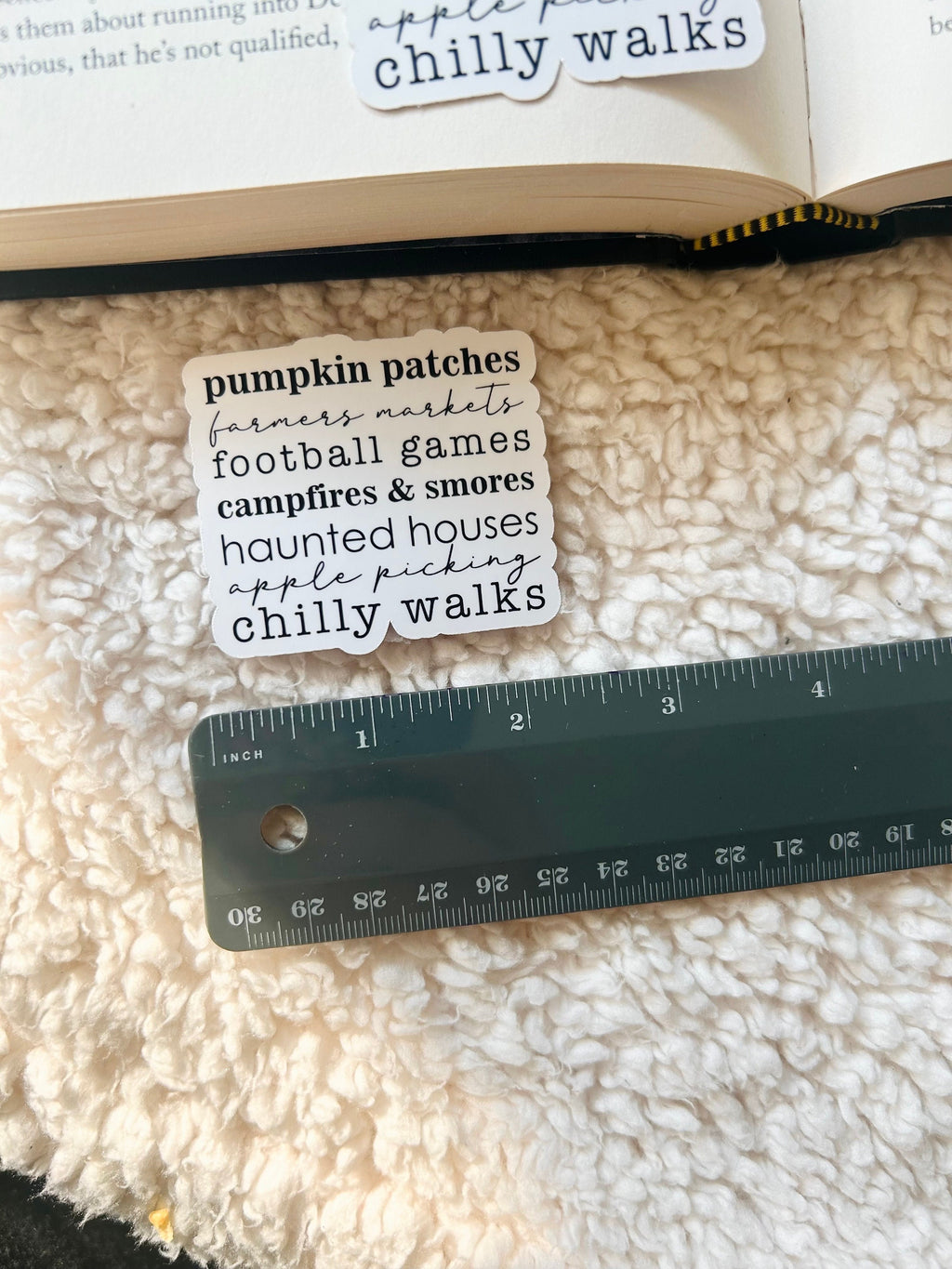 fall bucket list sticker