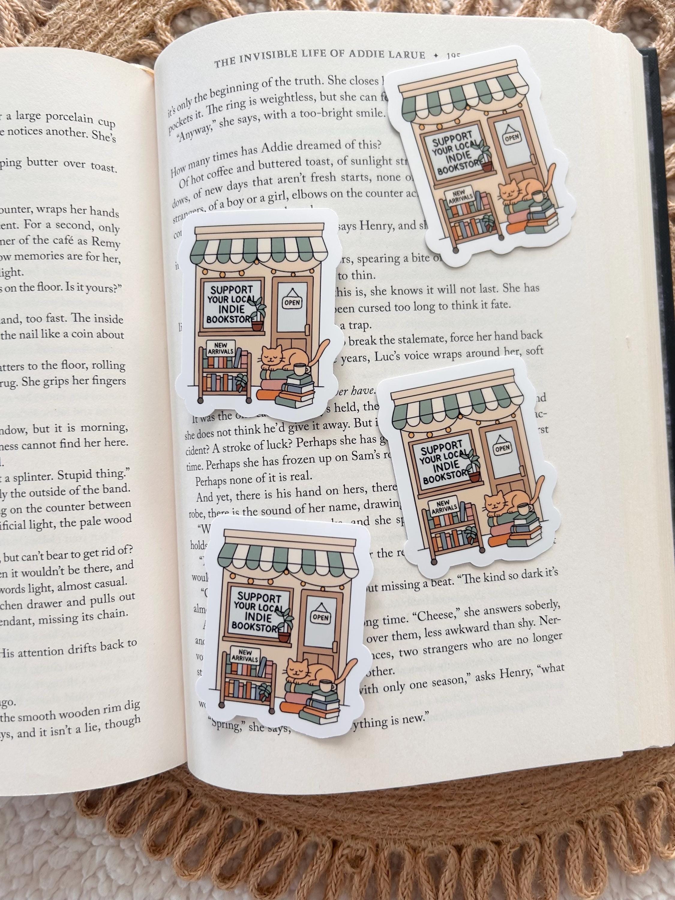 support your local bookstore sticker