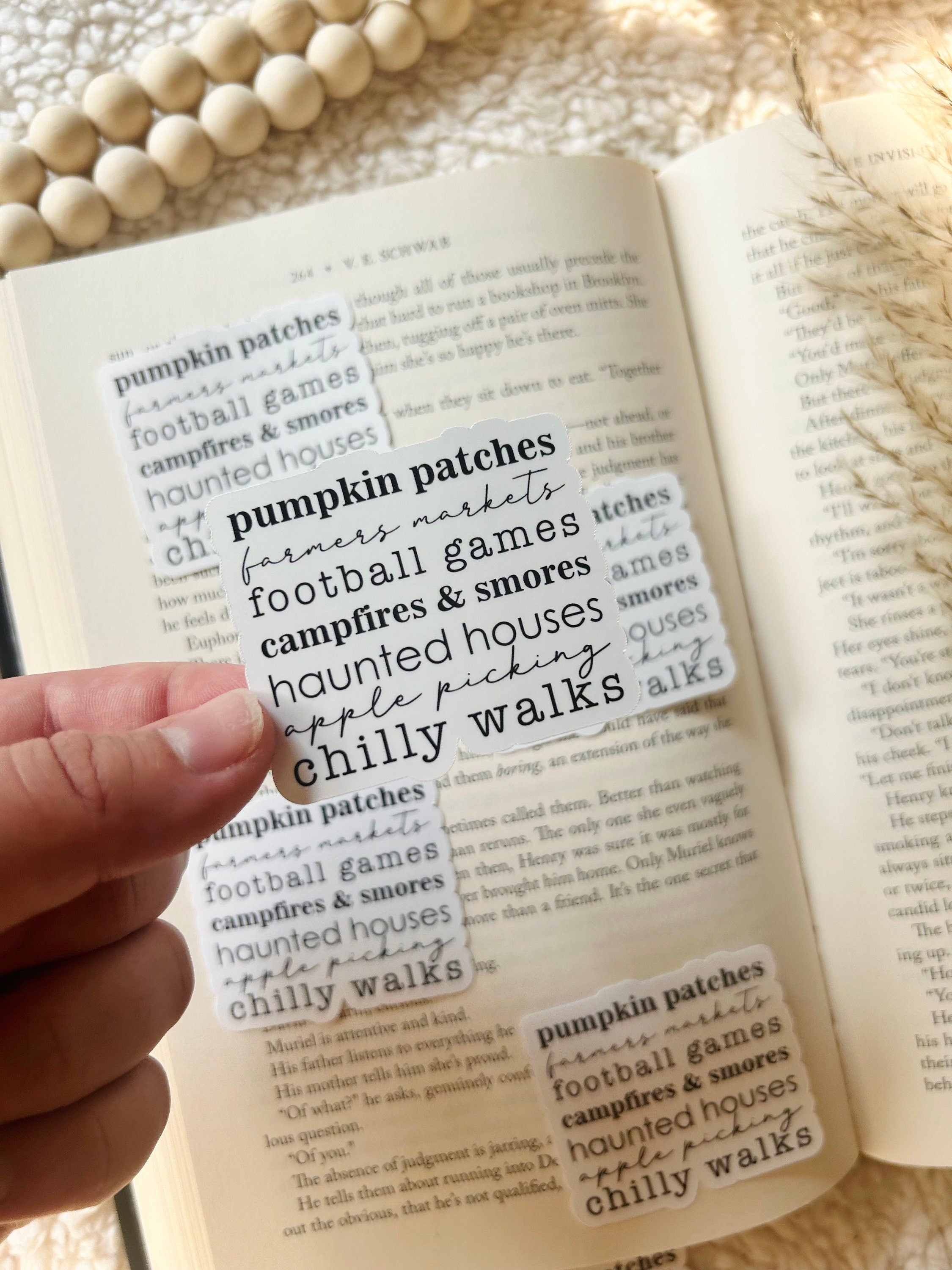 fall bucket list sticker