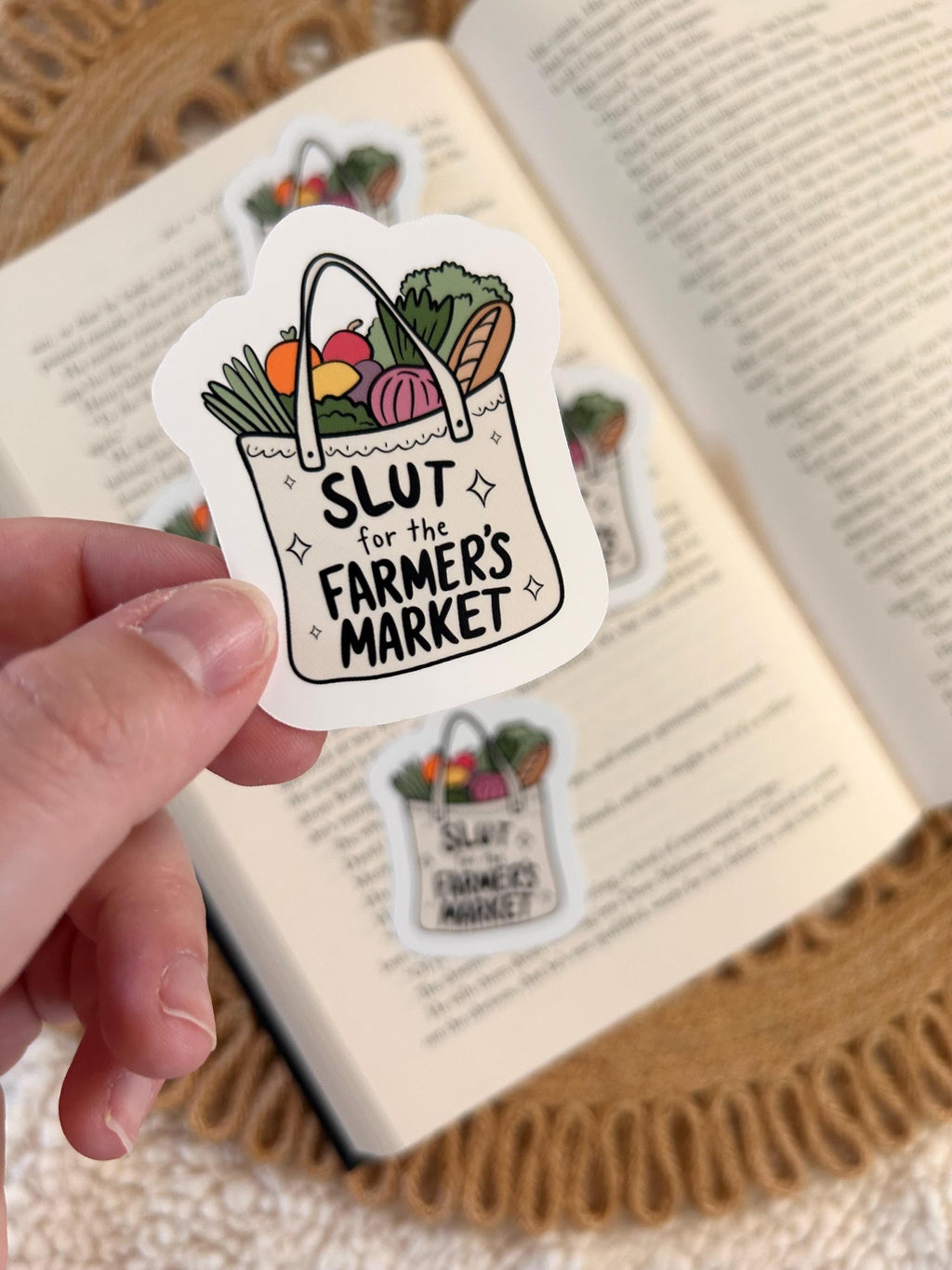 farmers market slut sticker