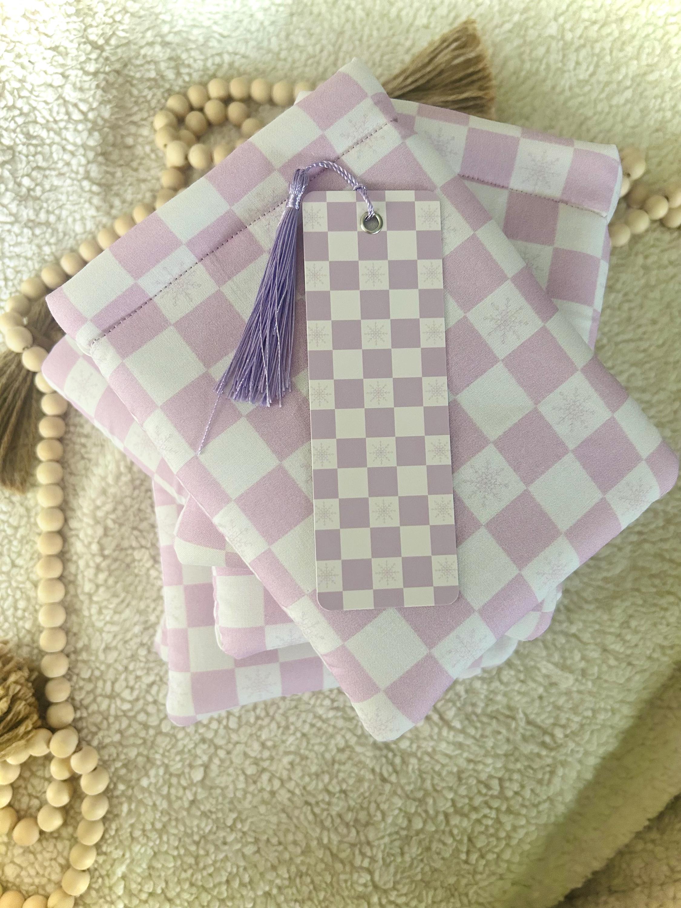 lavender snow book & kindle sleeve