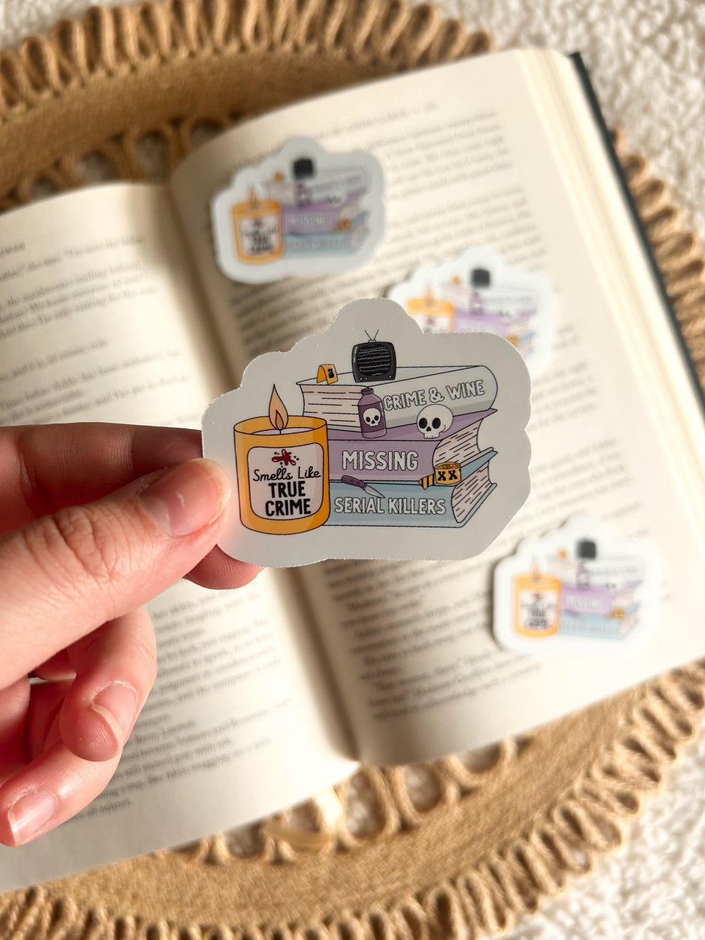 smells like true crime sticker