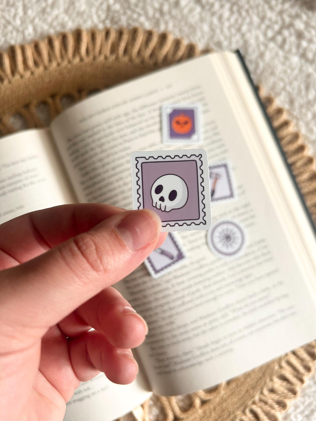 6 mini halloween stickers pack