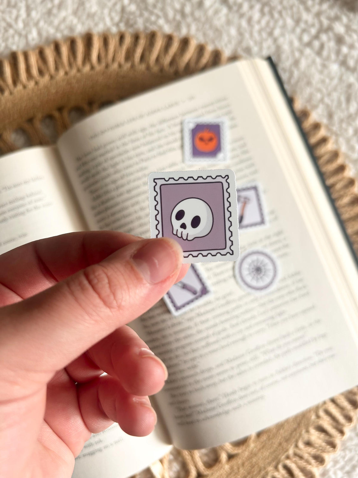 6 mini halloween stickers pack