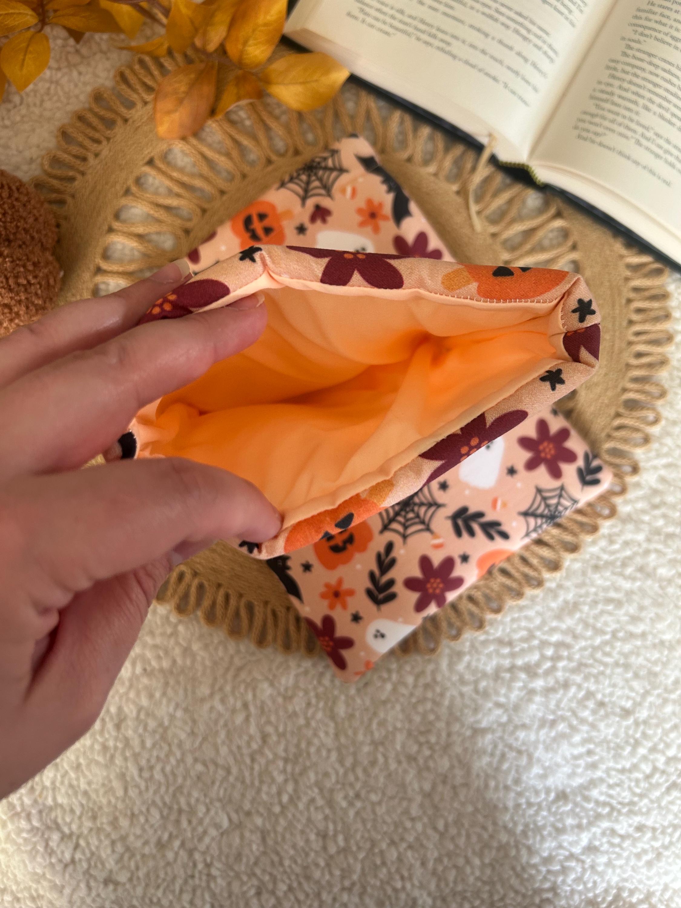 floral halloween book & kindle  sleeve