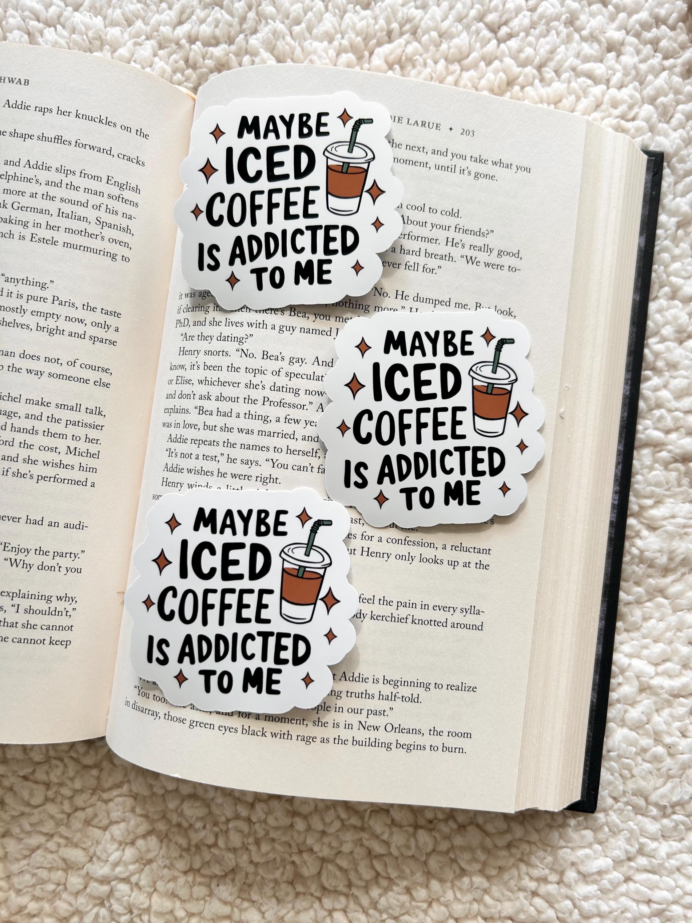 iced coffee addiction sticker