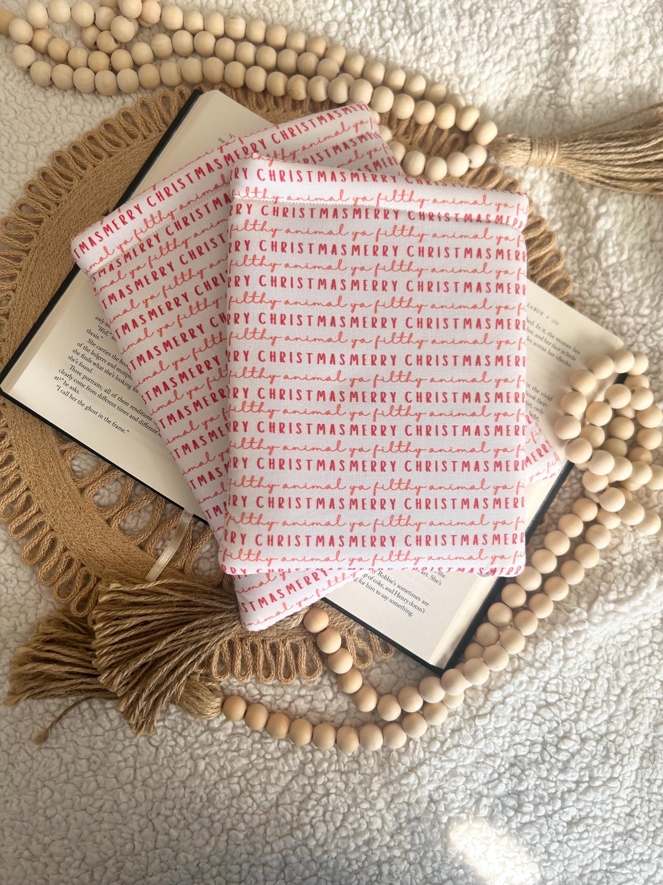 merry Christmas ya filthy animal book & kindle  sleeve