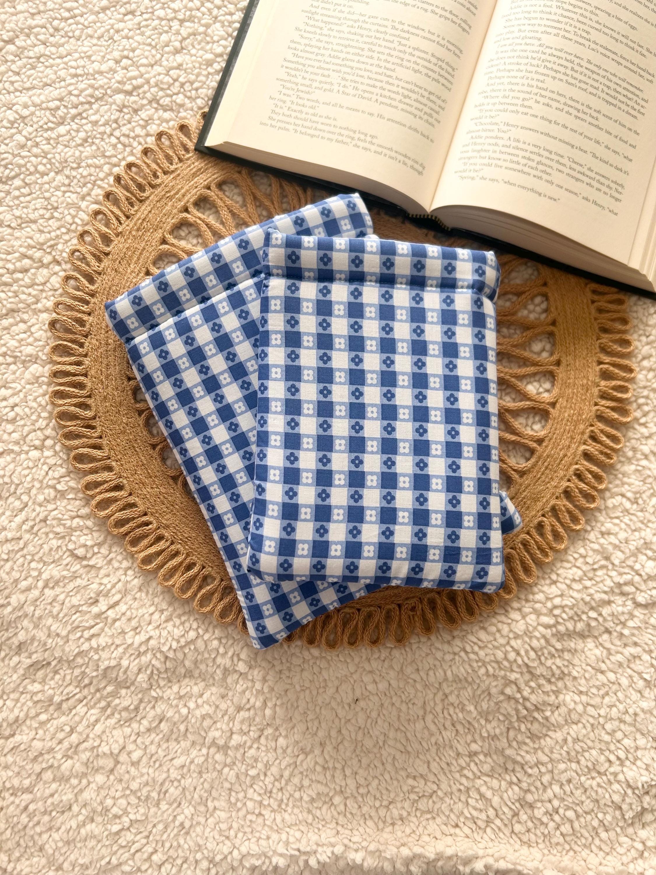 blue picnic floral book & kindle sleeve