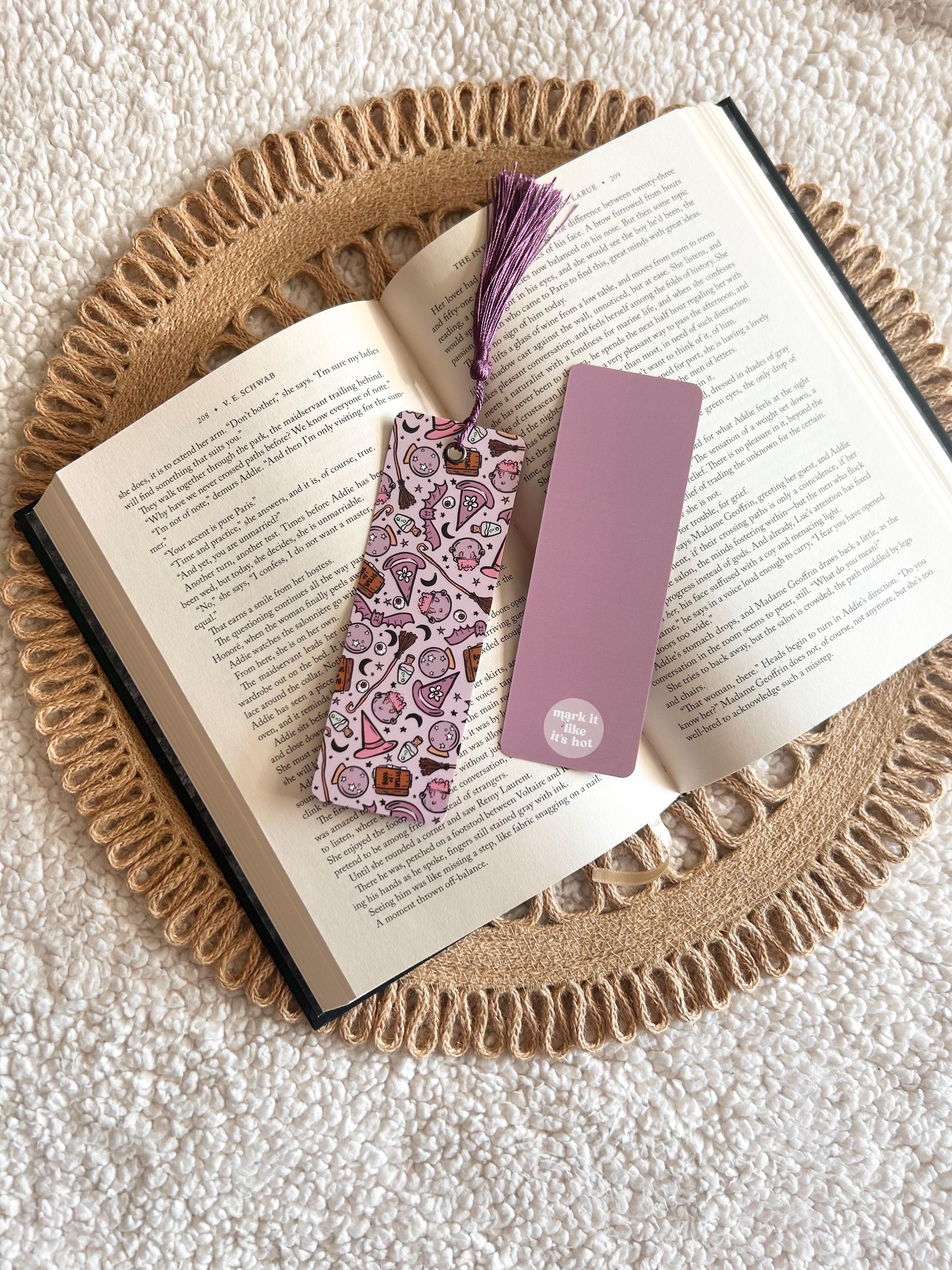 pink witch bookmark