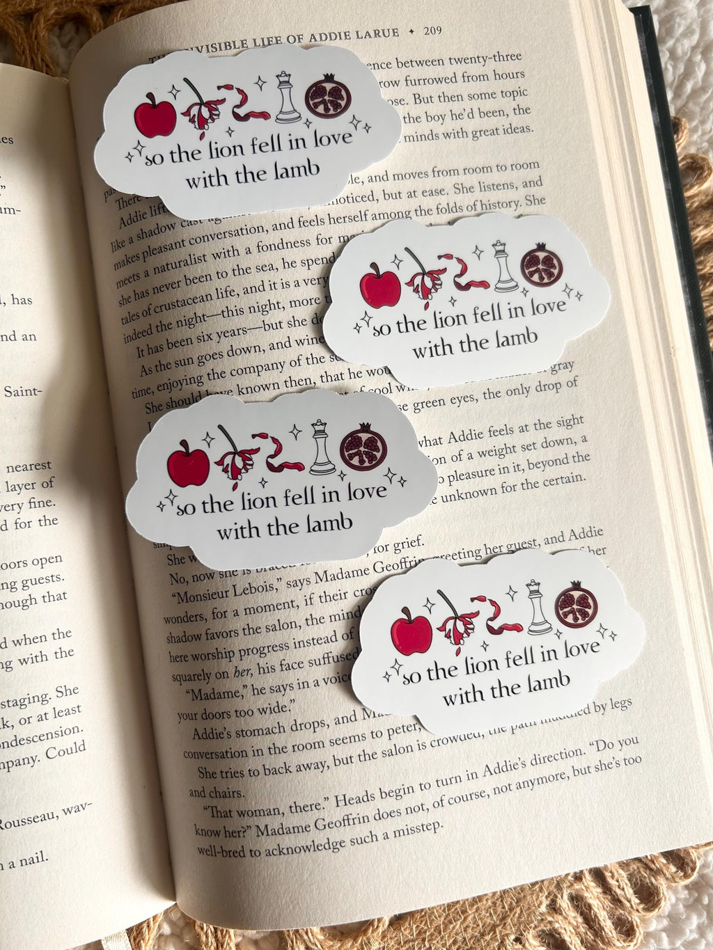 lion fell in love with the lamb sticker