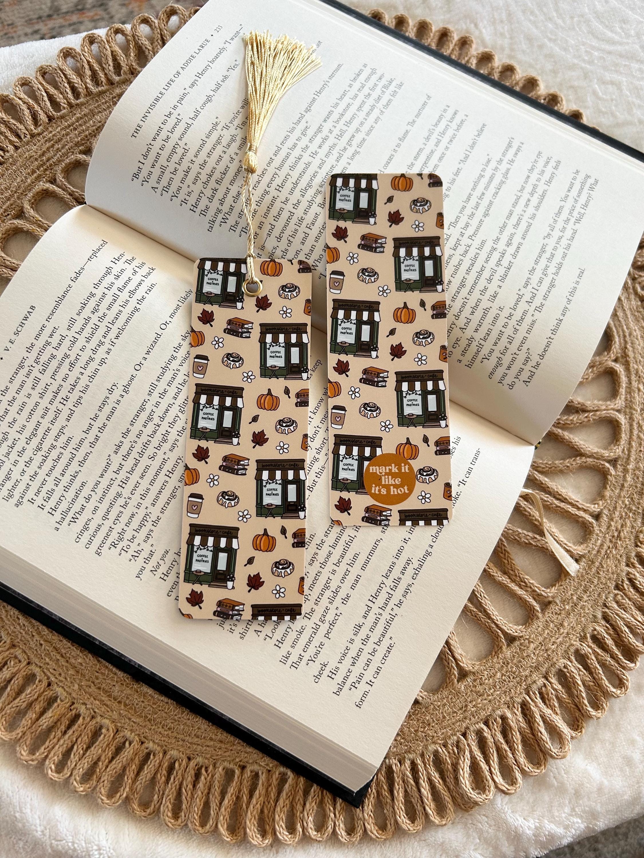 fall bookstore bookmark