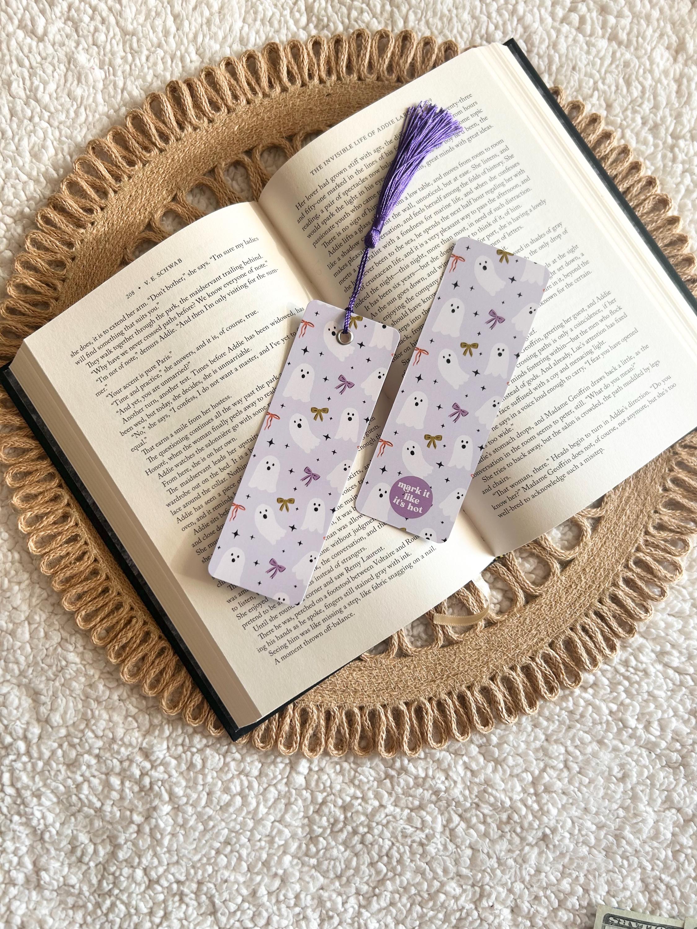 lavender ghosts bookmark