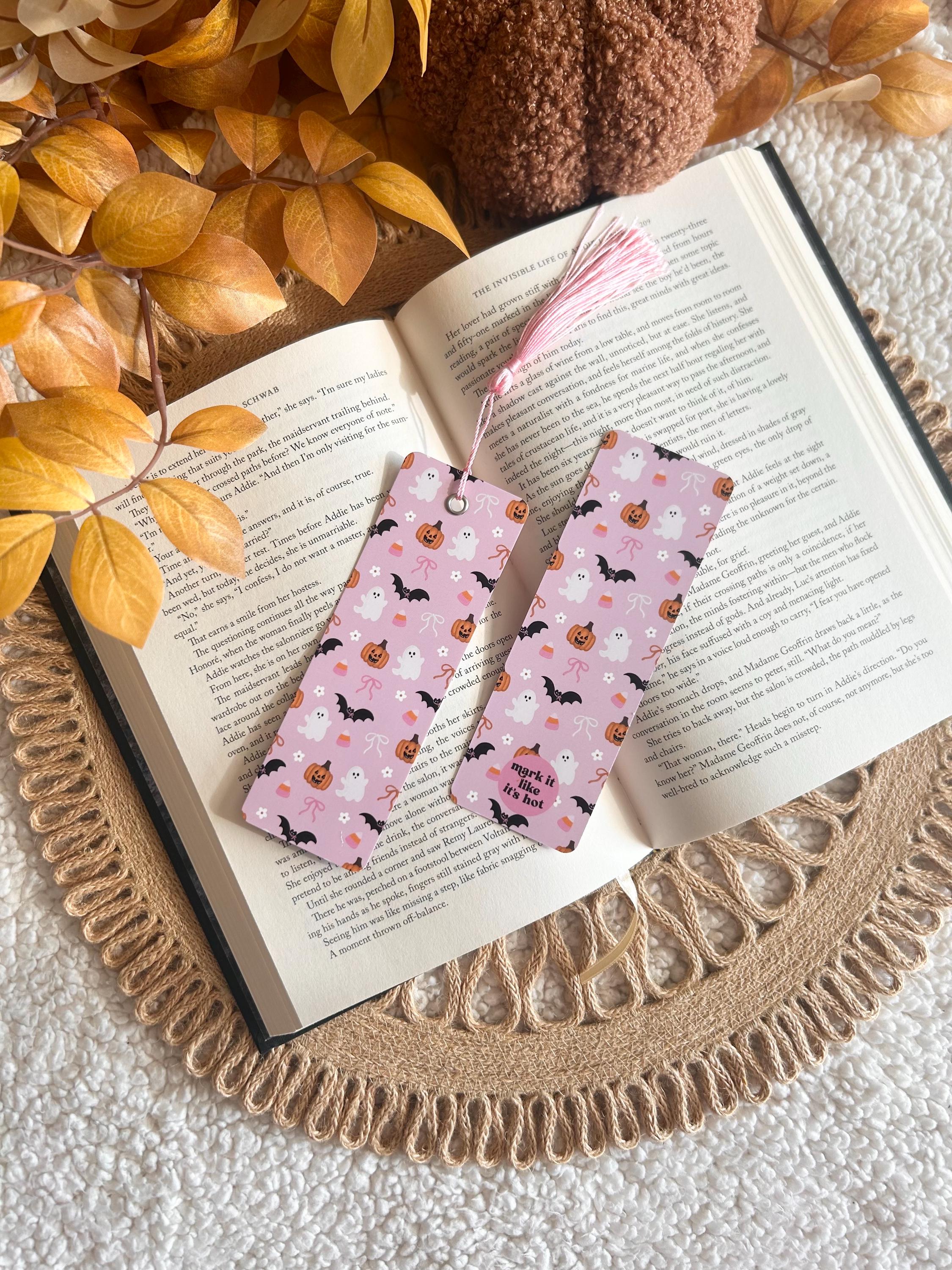 coquette halloween bookmark