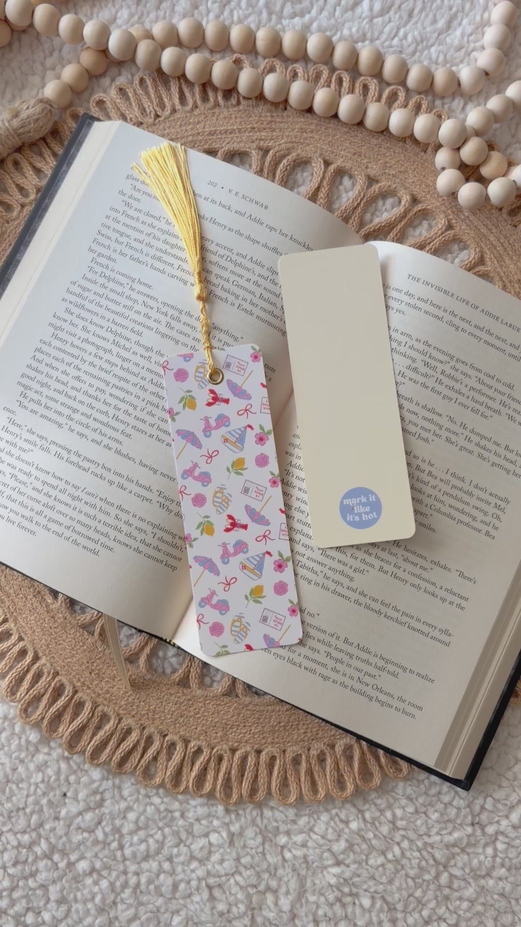 Italian getaway bookmark