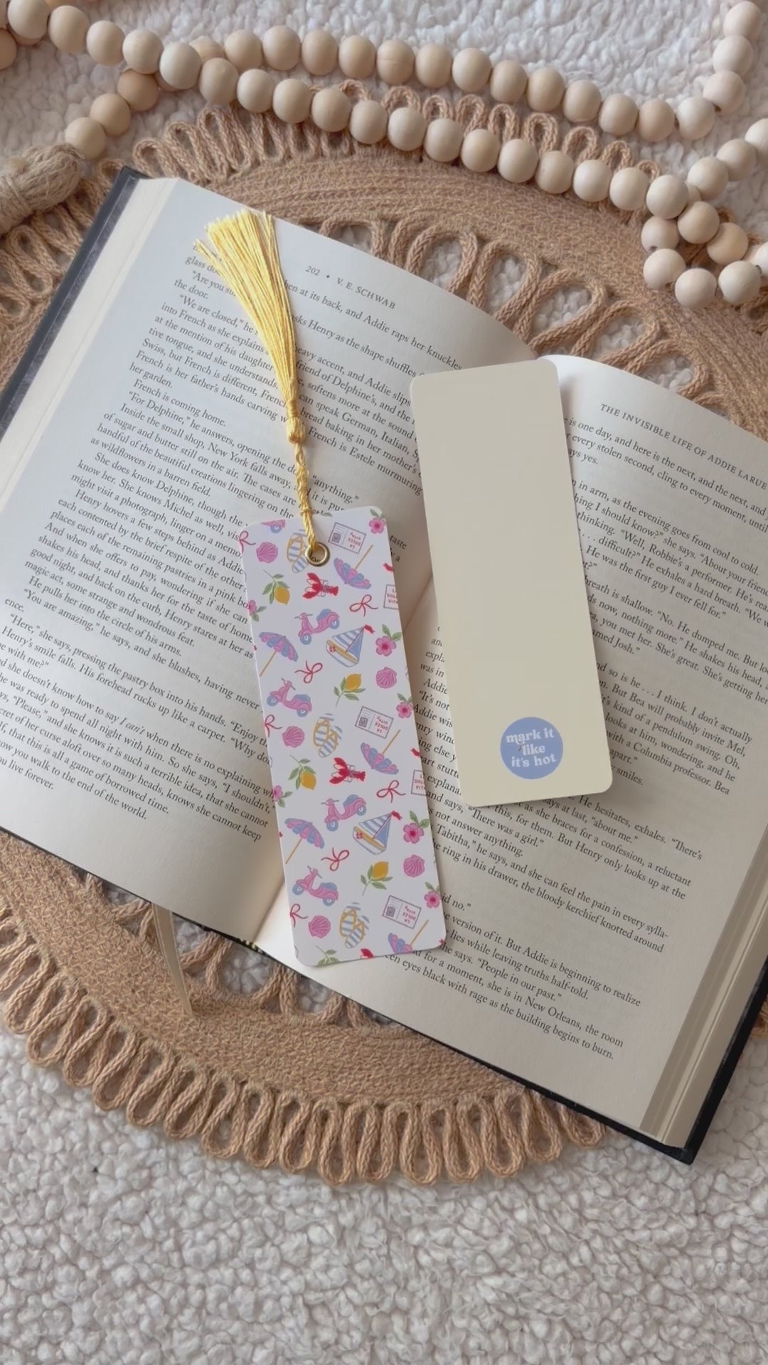 Italian getaway bookmark