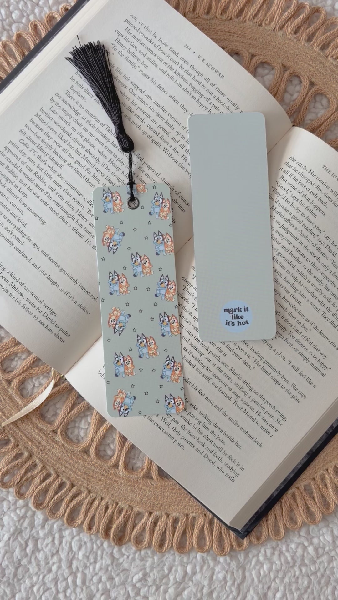 two dogs bookmark