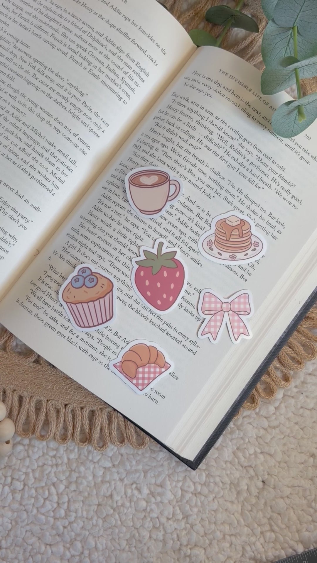 6 mini spring picnic sticker pack