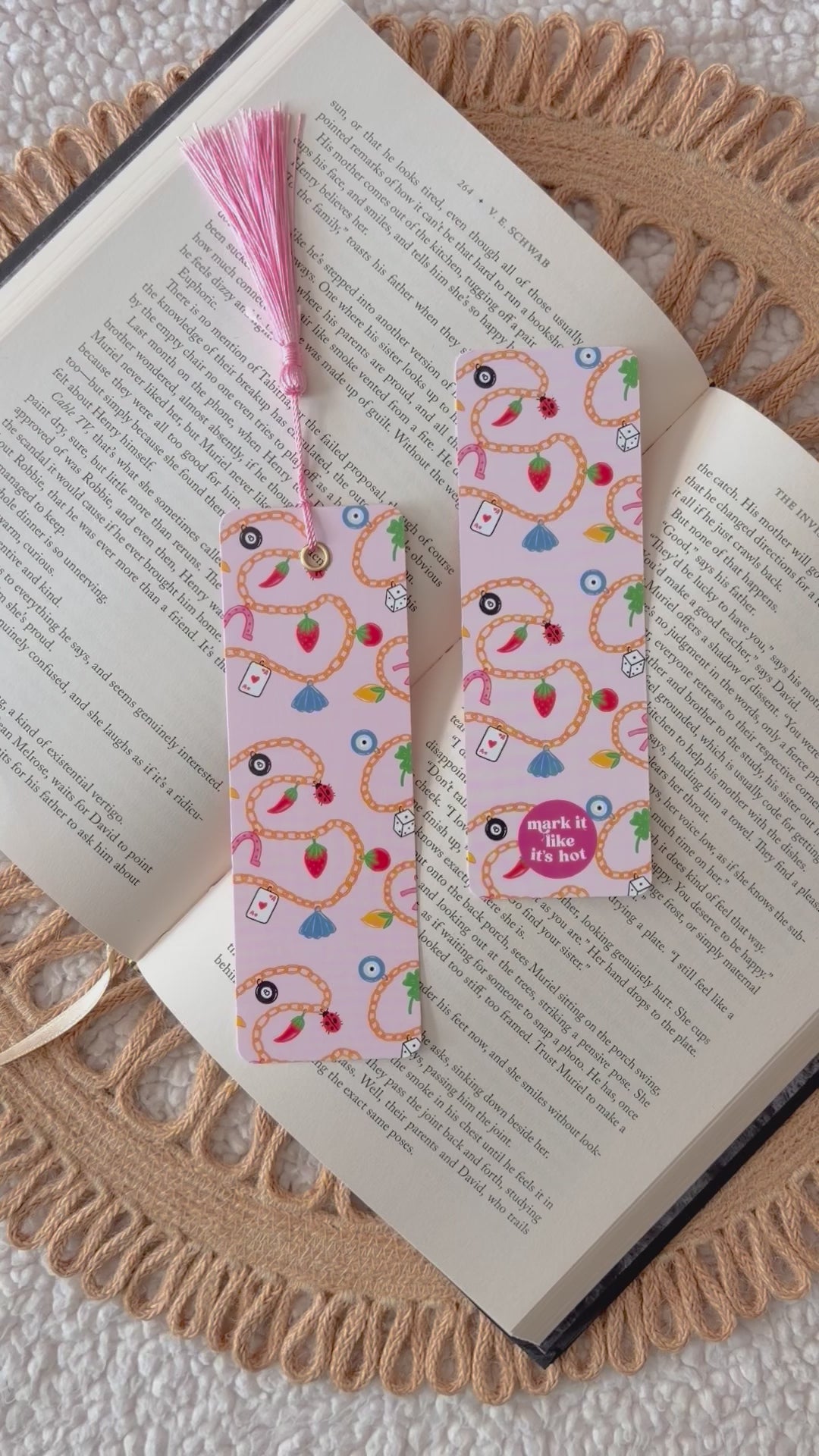 lucky charm bracelet bookmark