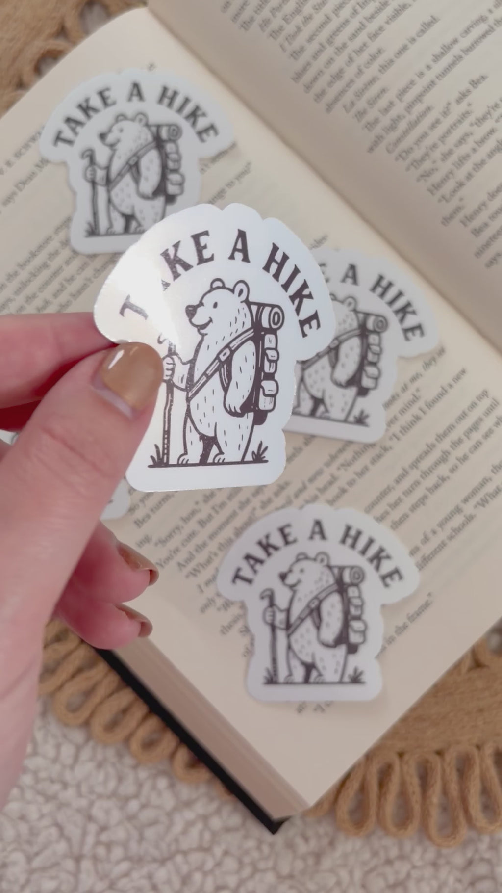 take a hike sticker