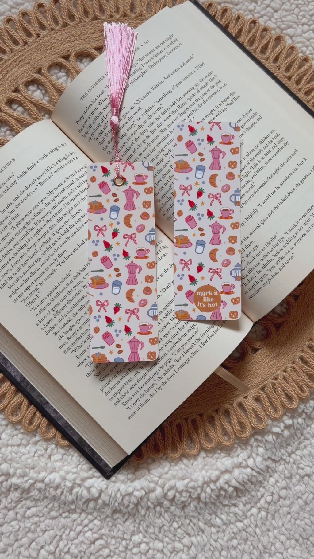 galentine brunch bookmark