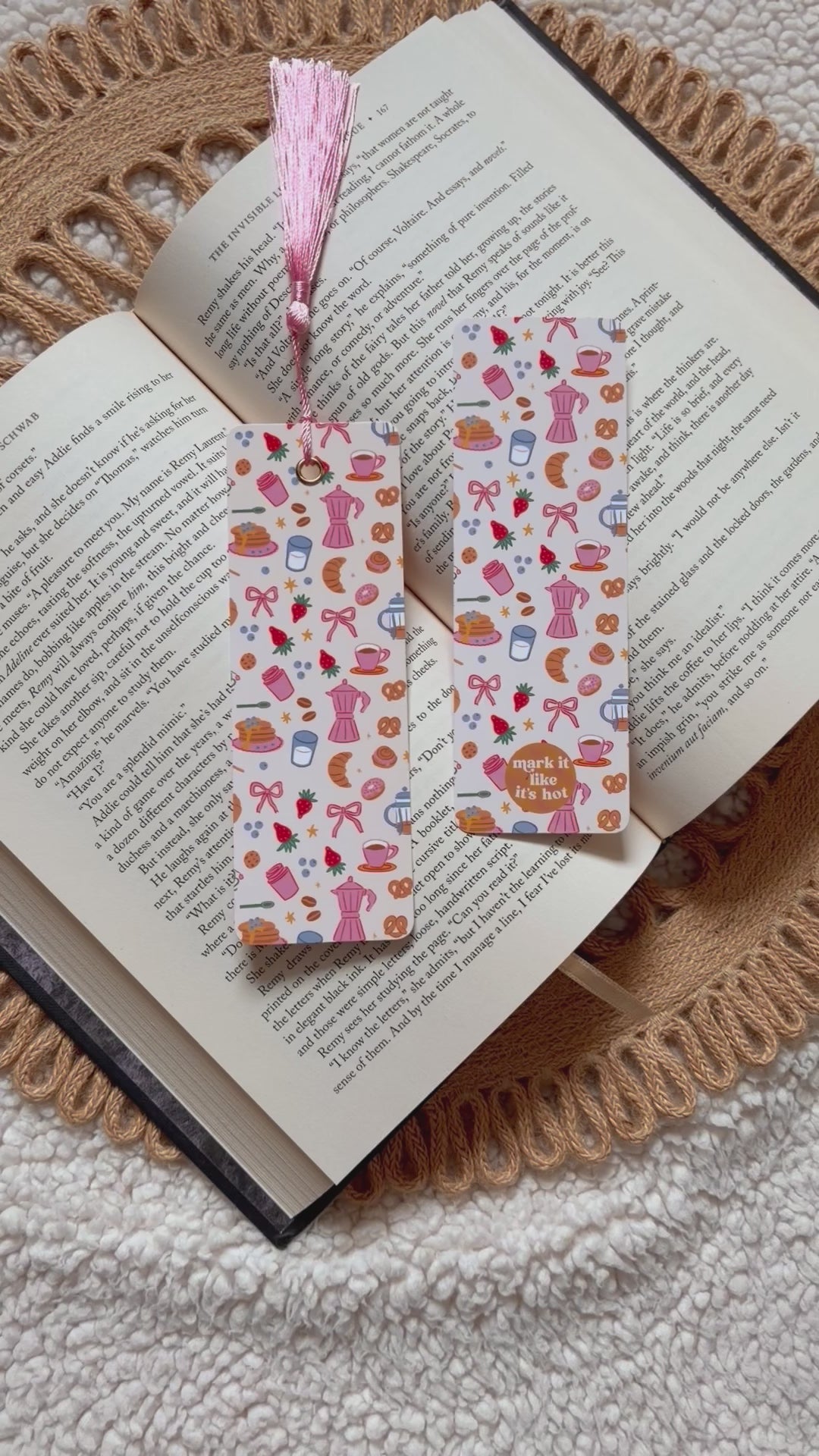 galentine brunch bookmark