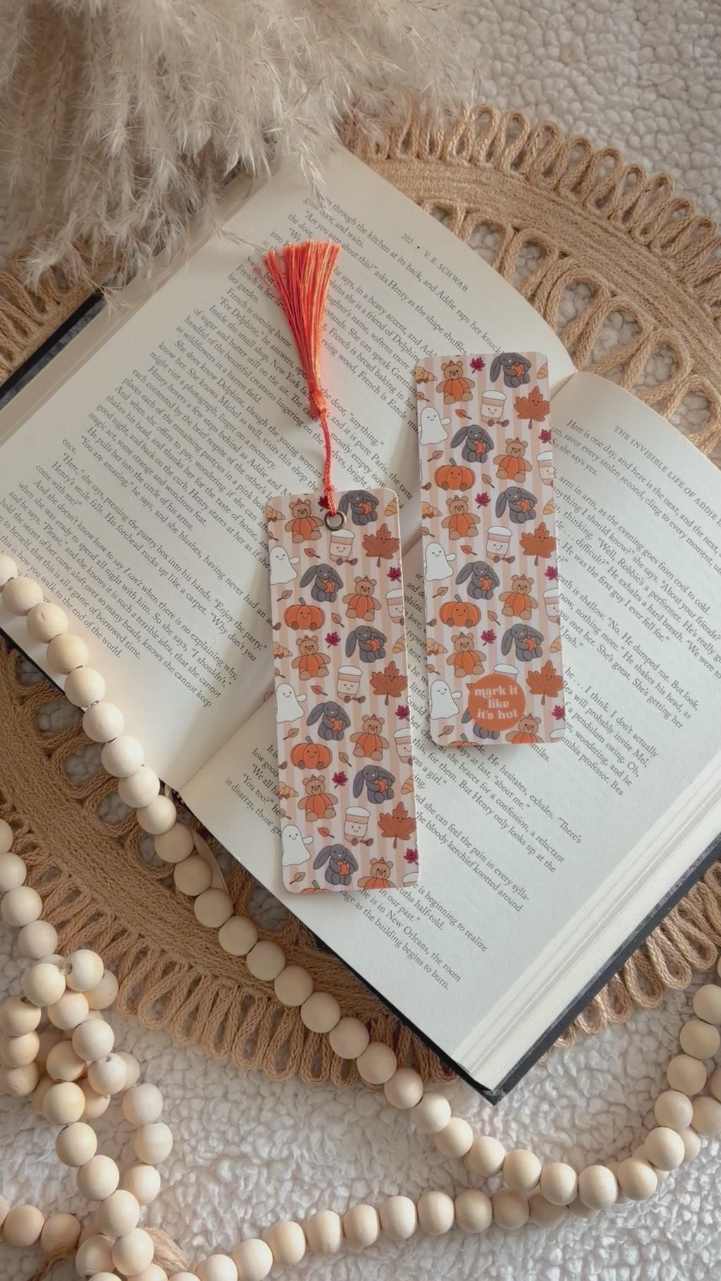 fall stuffies bookmark