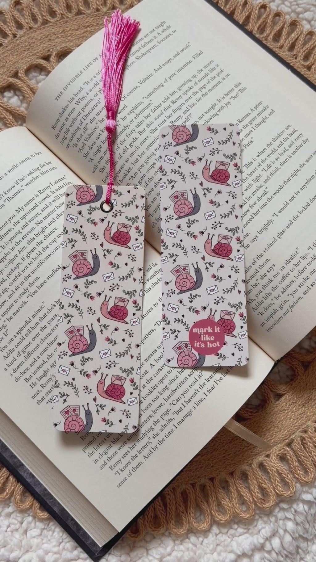 snail mail bookmark
