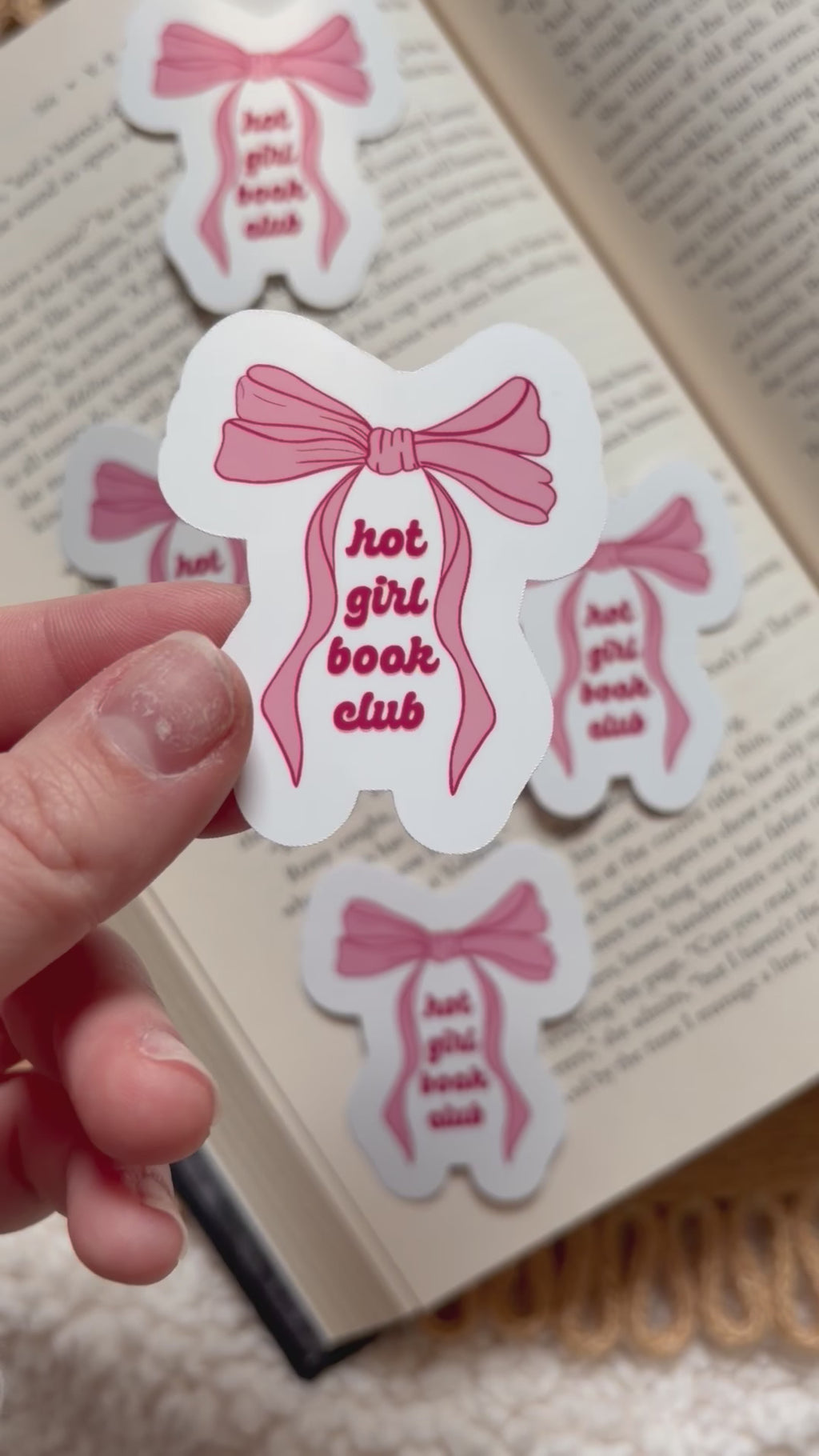 hot girls book club sticker