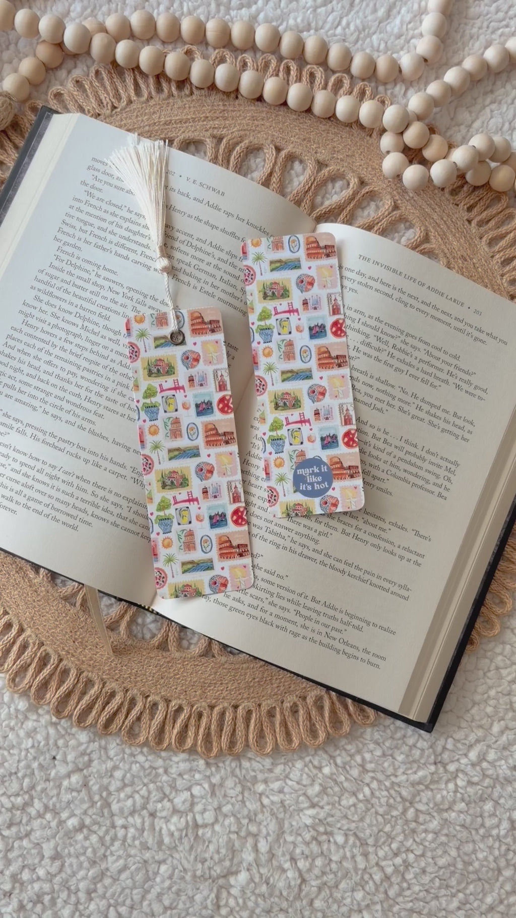 postcard from Europe bookmark