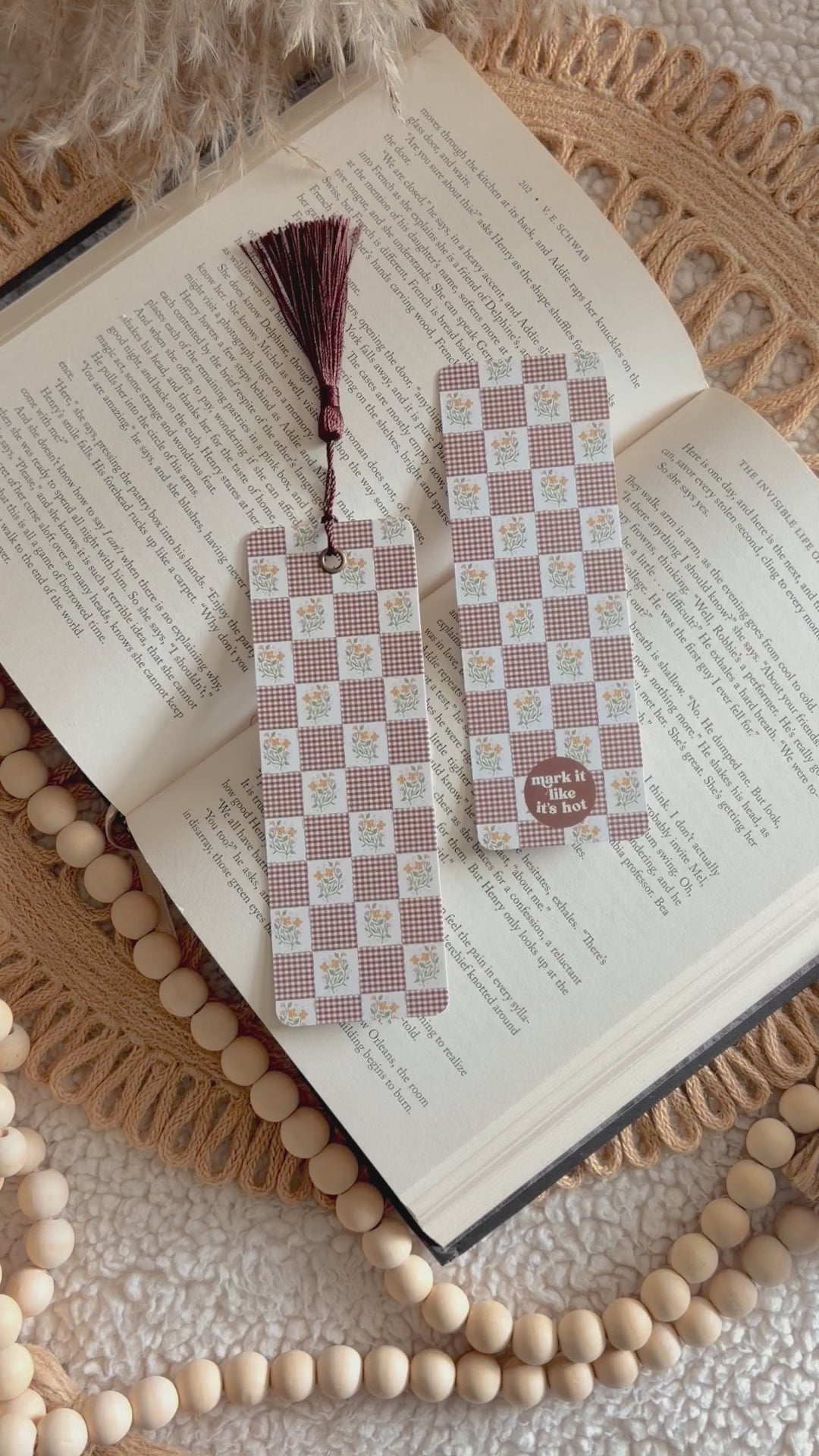 fall patchwork bookmark