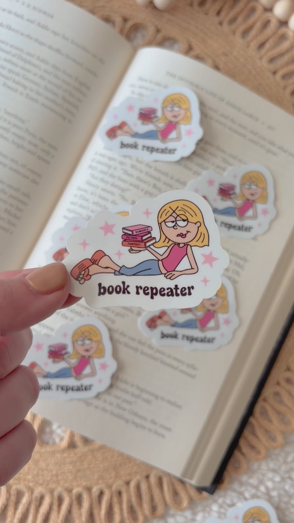 book repeater sticker
