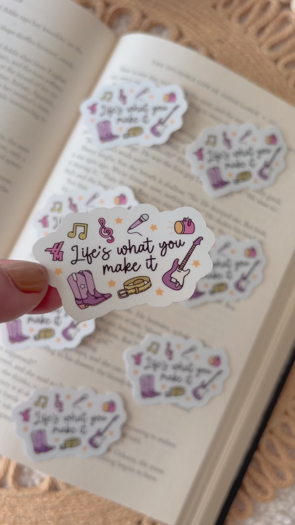 life’s what you make it sticker
