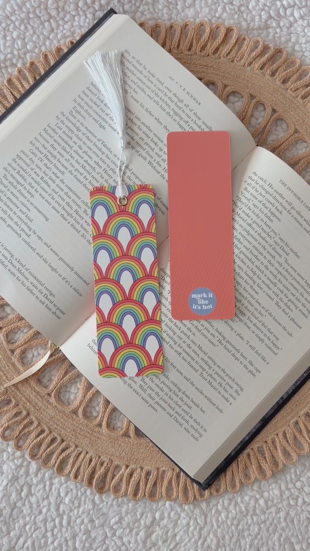 rainbows bookmark