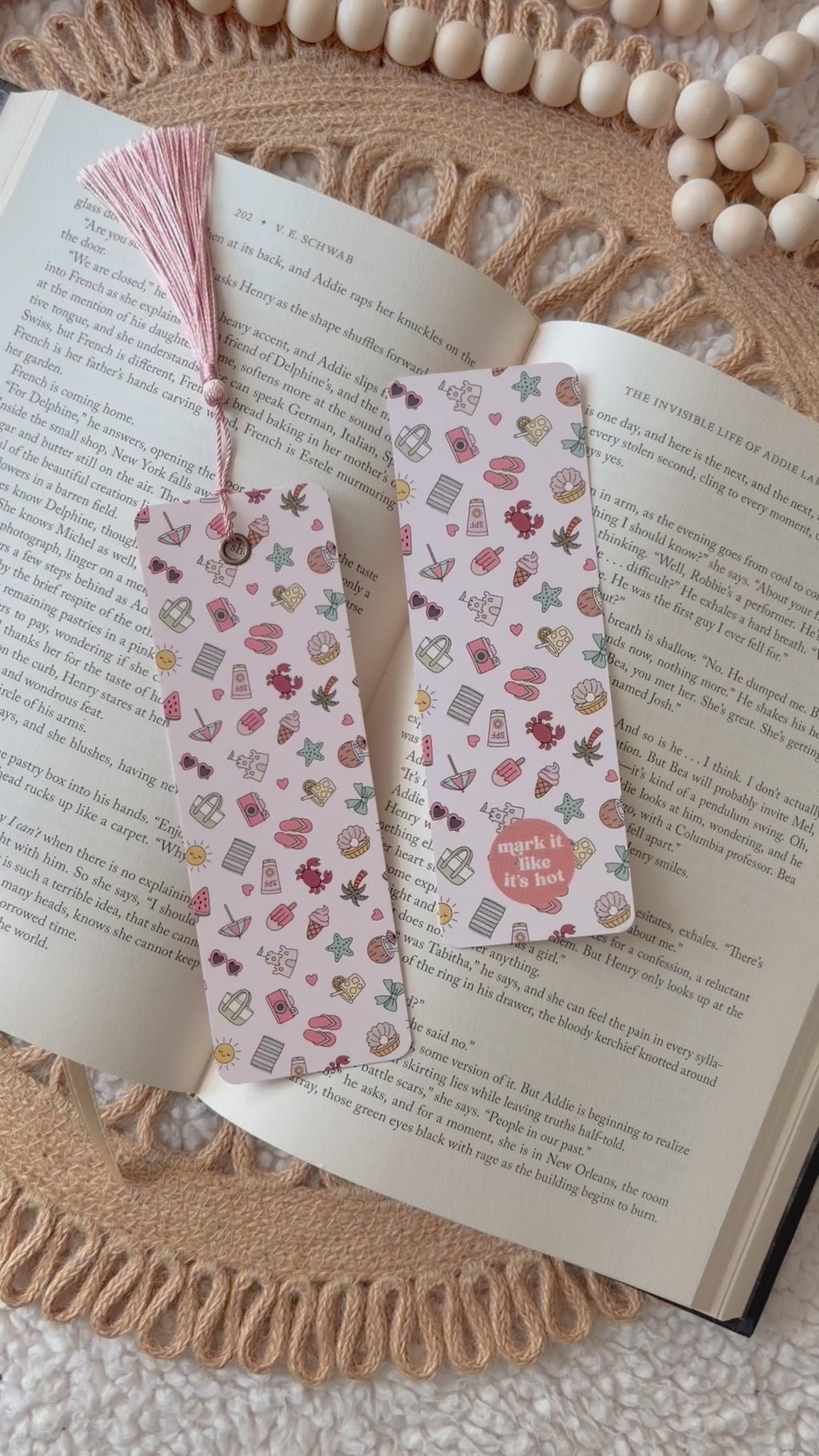 coastal getaway bookmark