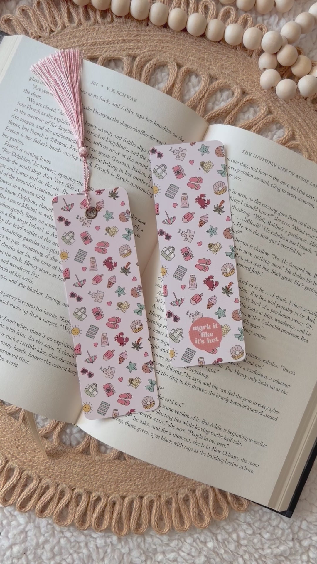 coastal getaway bookmark