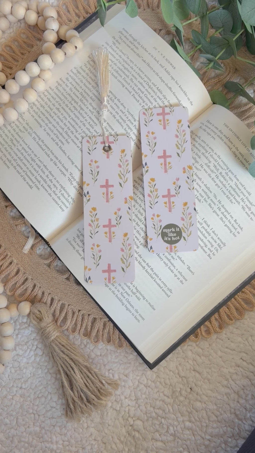 Easter cross bookmark