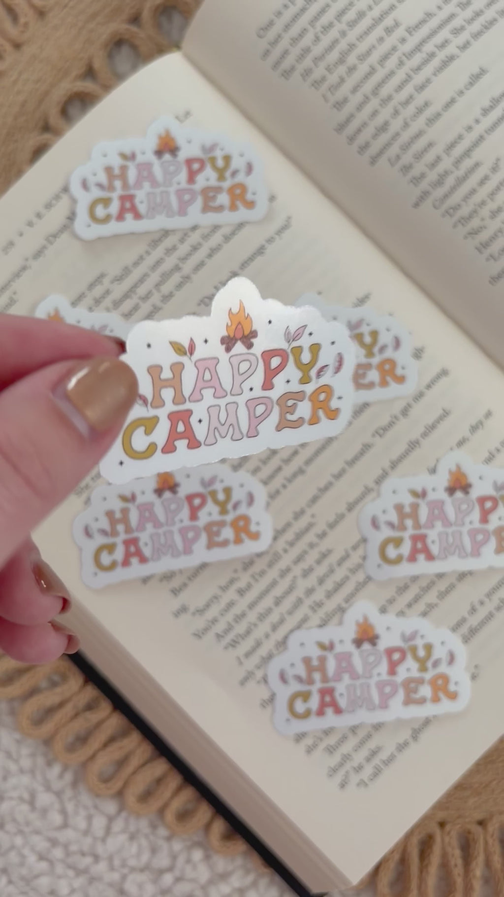 happy camper sticker