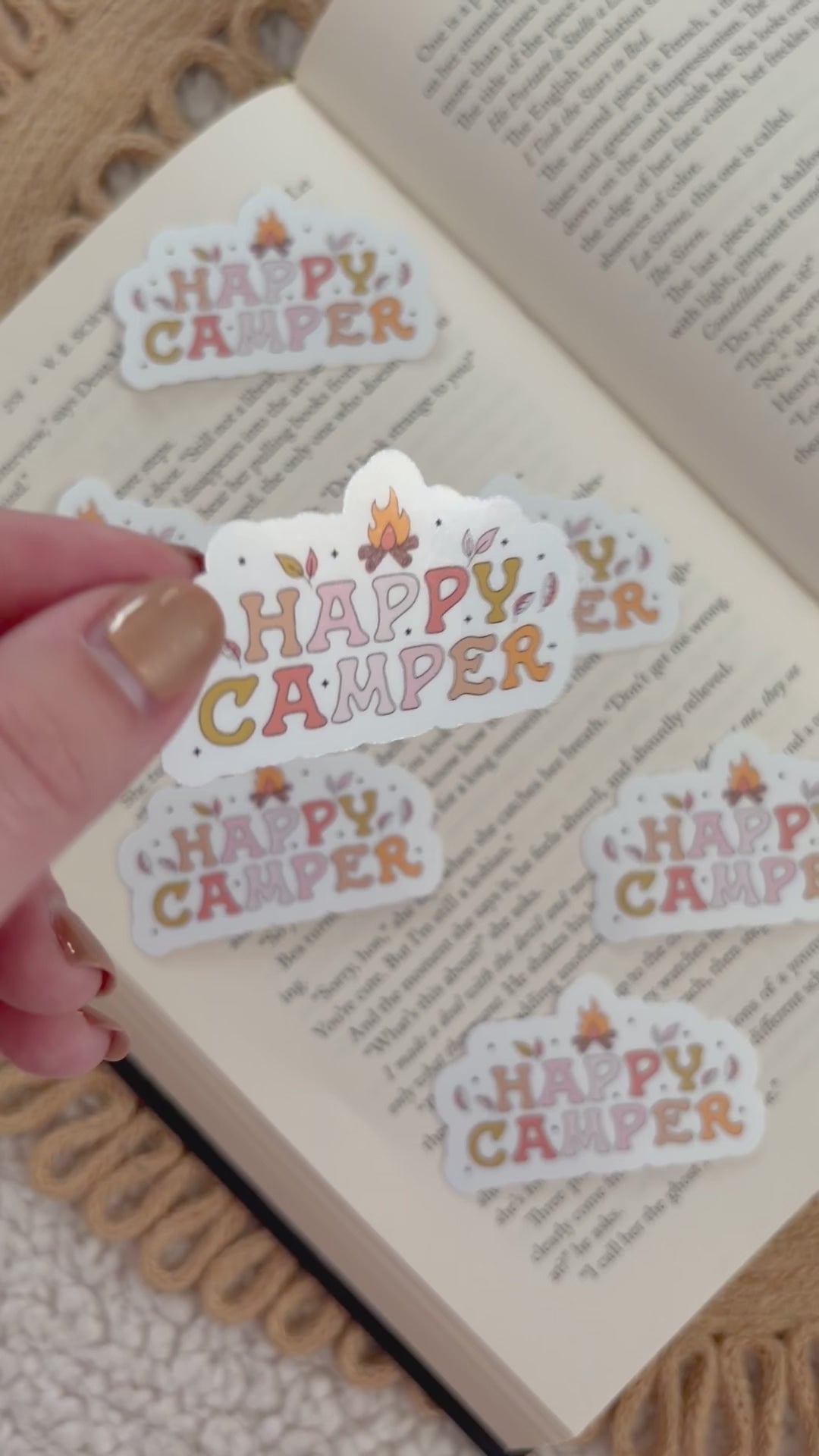 happy camper sticker