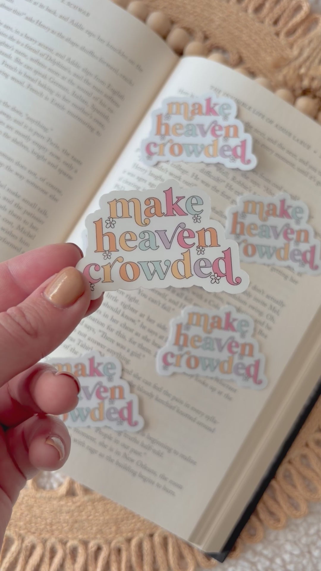 make heaven crowded sticker