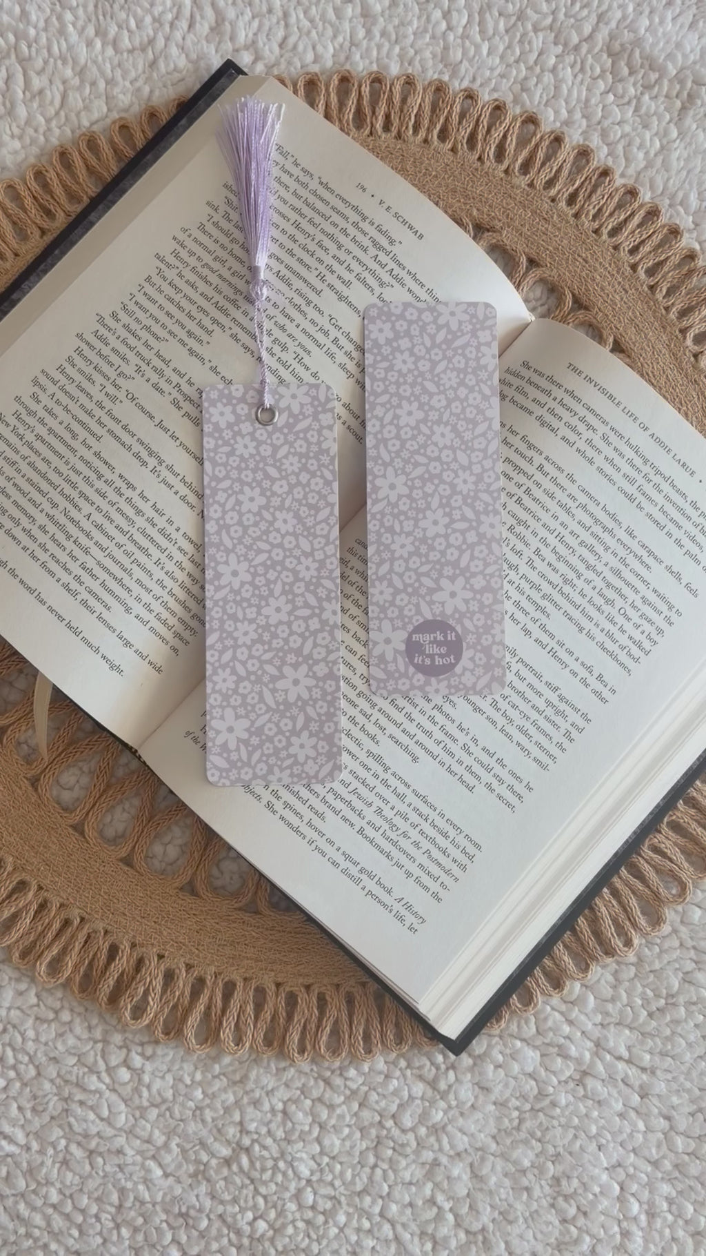 lavender fields bookmark