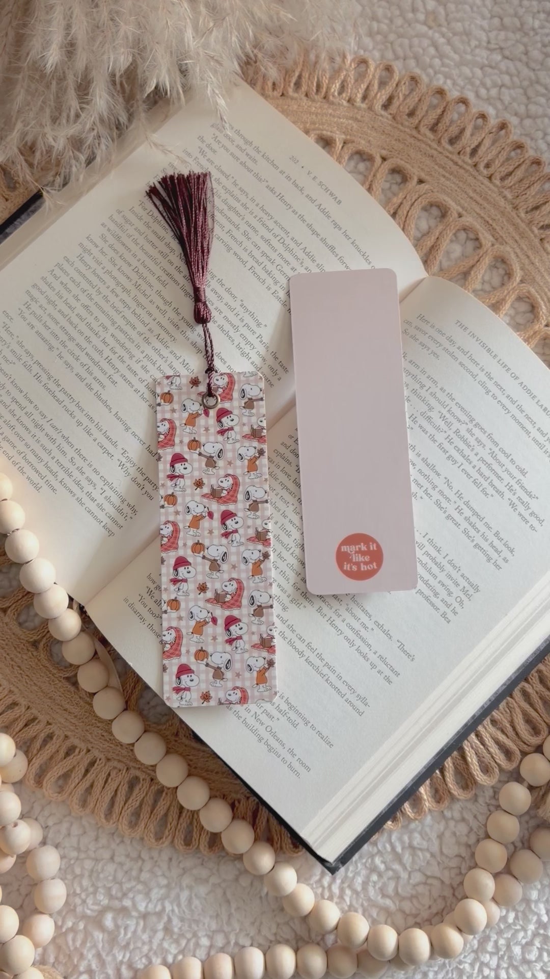 fall dog bookmark