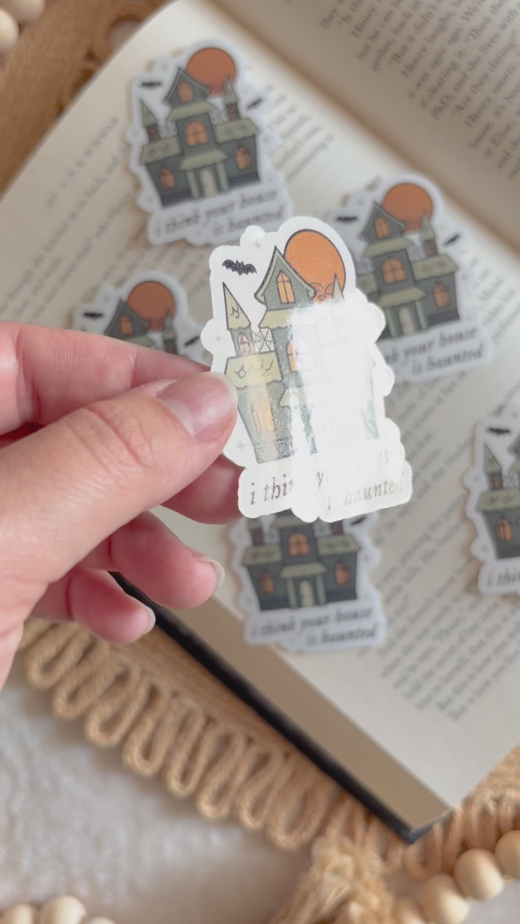 haunted house sticker