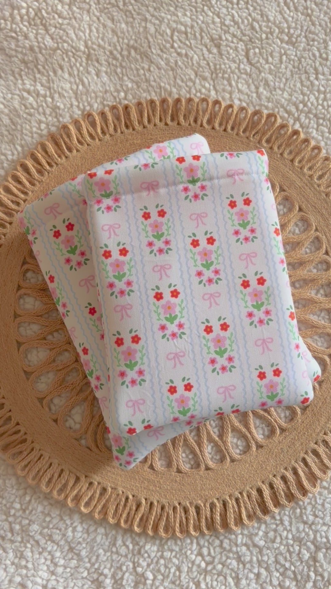 summer wildflower book & kindle sleeve